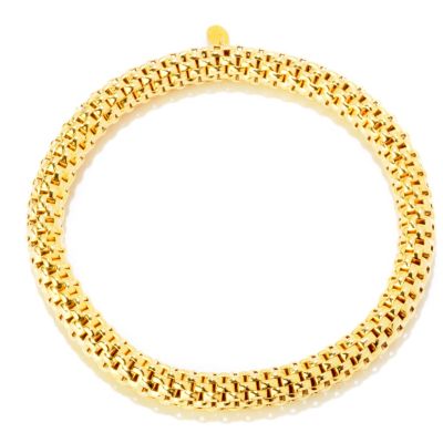 121-348 - Portofino Gold Embraced&trade; Polished Stretch Slip-on Bracelet 