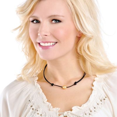 Golden South Sea Cultured Pearl Necklace