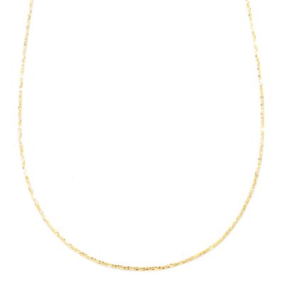 VIALE 18K DIAMOND CUT CHAIN NECKLACE 18"