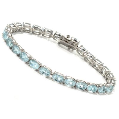 121-585 - NYC II Aquamarine Tennis Bracelet 