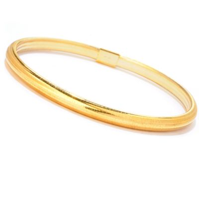 14K ORO VITA SILICONE FILLED COMFORT FIT BANGLE