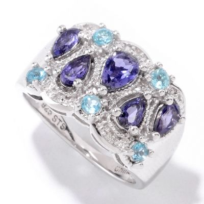 SS/P RING IOLITE & APATITE