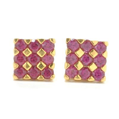 SS/P EAR WHITE ZIRCON STUD