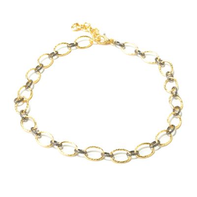 121-899 - Toscana Italiana Gold Embraced&trade; 20'' Two-tone Rolo Link Necklace w/ Extender