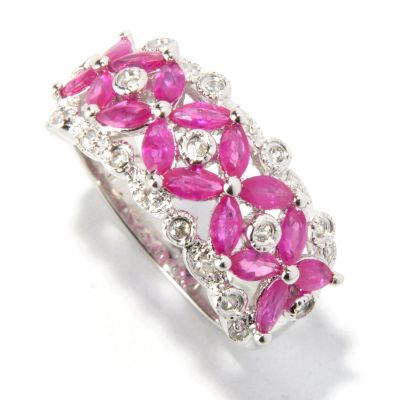 121-901 - NYC II 1.64ctw Ruby & White Zircon Ring 
