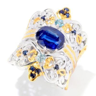 121-952 - Gems en Vogue II 3.28ctw Kyanite & Multi Gemstone Ring