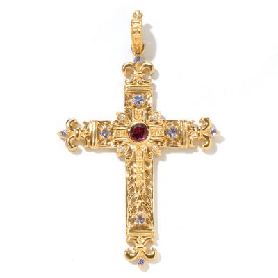 SS/GV CROSS WITH FLD ENDS WHT SAPP AND TANZ ENHANCER