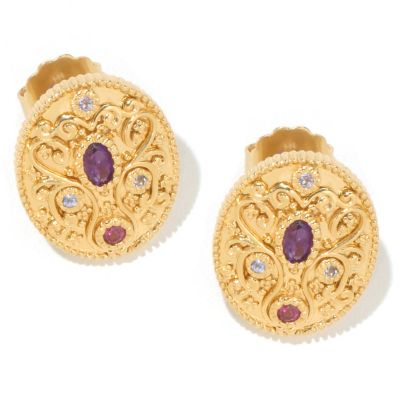 SS/YV CLIP AND POST EARRING WITH AMY TANZ RHOD