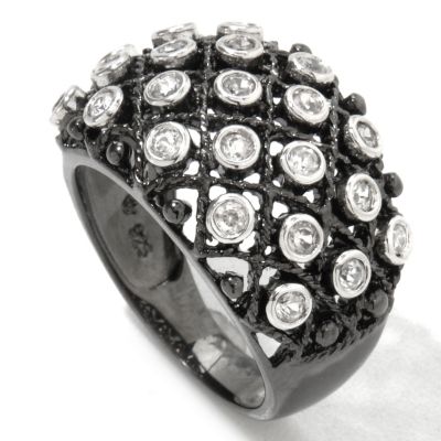 SS/18KV RING COGNAC QUARTZ & MOCHA ZIRCON