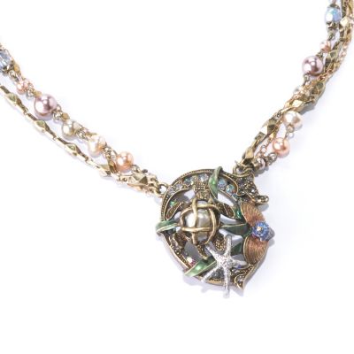 122-232 - Sweet Romance&trade; 18.5'' Multi Strand Sea Life Necklace 