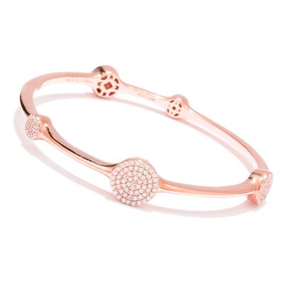 122-328 - Sonia Bitton for Brilliante&reg; 1.82 DEW Round Cut Five Station Bangle Bracelet 