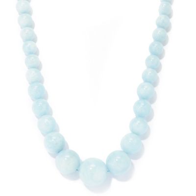 SS CHOICE MAGNETIC CLASP OPQ AQUA BEADS