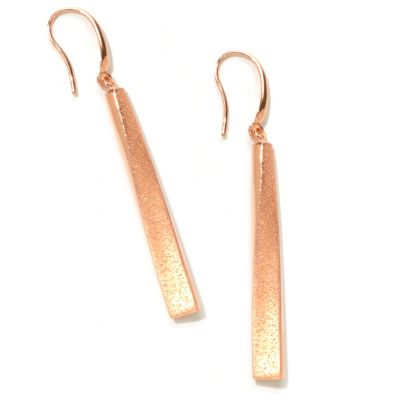 122-383 - Charles Garnier Electroform Elongated Twist ''Justine'' Earrings 