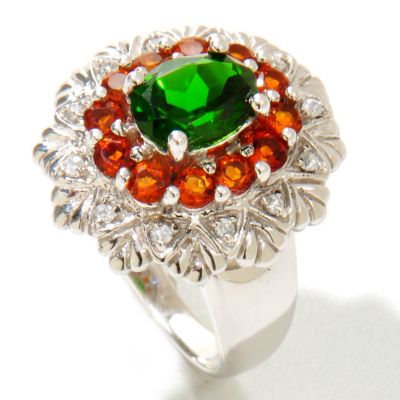 SS CHROME CIT AND ZIRCON RING