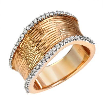 124-083 - Porsamo Bleu 14K Gold 0.33ct diamond ring