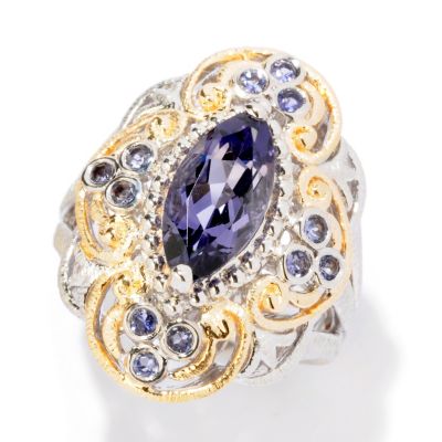 124-939 - NYC II 1.46ctw Marquise Cut Blue Amethyst & Iolite Ring