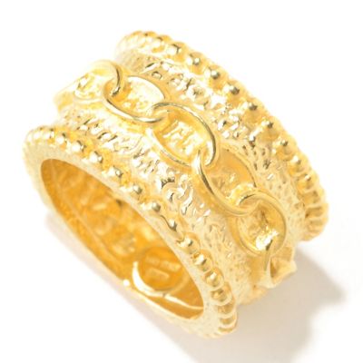 14K ROSE GOLD ORO VITA ELECTROFORM LINKS BAND RING