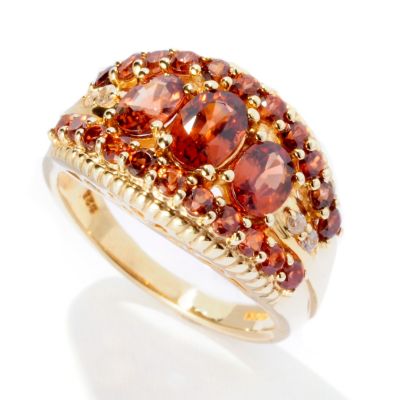 125-015 - NYC II 3.04ctw Mocha and White Zircon Ring