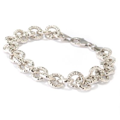 SS/P BRAC FANCY DIAMOND-CUT ROLO - 8"