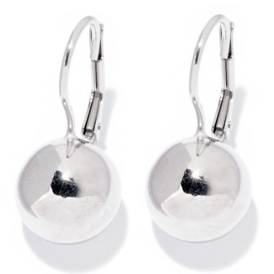 SS/P EAR HIGH POLISHED BEAD DROP
