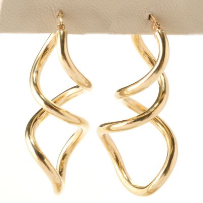 VIALE 18K TWISTED LANTERNA EARRINGS