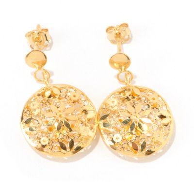 14K RICAMI DANGLE EARRINGS