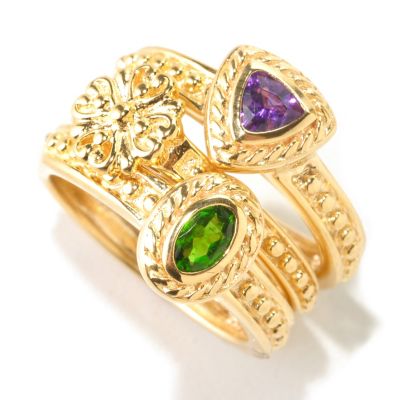 SS/18KGP RING SET OF 3 STACK BANDS