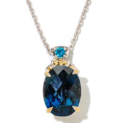 SS/PALL PEND GEM w/ 18" CHAIN
