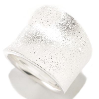 125-243 - SempreSilver&trade; Satin Finished Concave Ring  