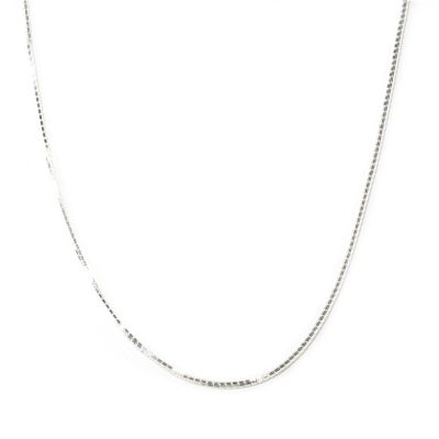125-252 - SempreSilver&trade; 36'' Adjustable Box Chain Necklace