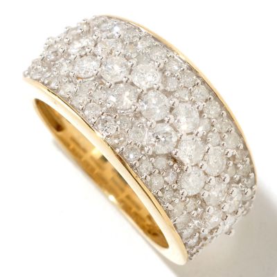 125-271 - Diamond Treasures 14K Gold 2.00ctw Multi Size Diamond Band Ring