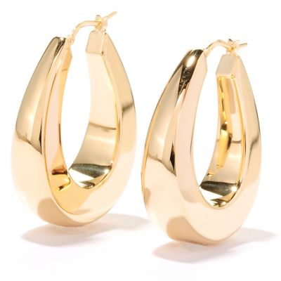 SS/18KGP EAR HORSESHOE HOOP