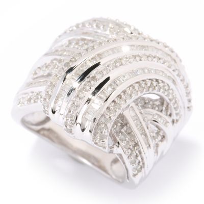 SS WRAP DIAMOND RING