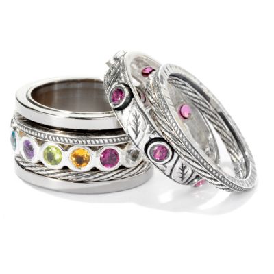 TITANIUM & STERLING SILVER "BUILD A RING"