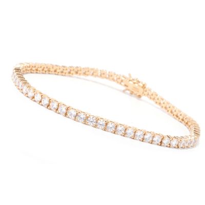 125-448 - Brilliante&reg; Round Cut Prong Set Simulated Diamond Tennis Bracelet 