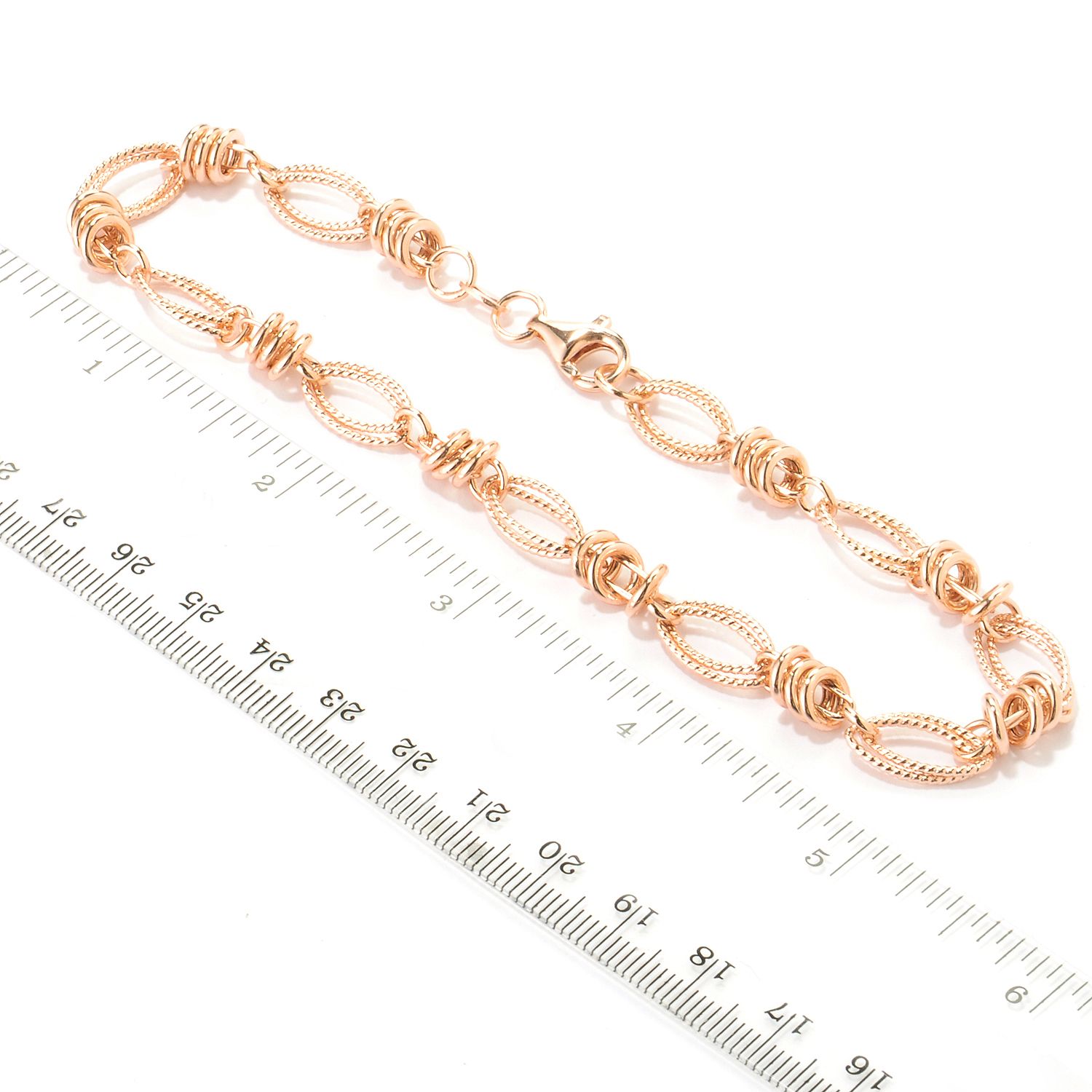 Gold embraced status link anklet