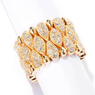 125-563 - Sonia Bitton for Brilliante&reg; 2.64 DEW Marquise & Teardrop Shaped Dream Fit Ring