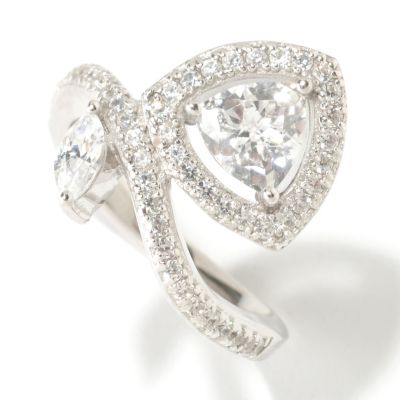 BLTA SS/PLAT TRILLIAN CUT VINE RING