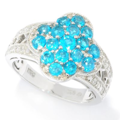 125-639 - NYC II 1.44ctw Neon Apatite & White Zircon Ring