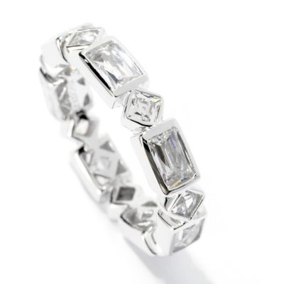 TYCOON SS/CHOICE RECTANGLER AND SQUARE TYCOON CUT ETERNITY BAND RING