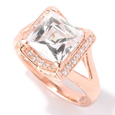 125-687 - TYCOON for Brilliante&reg; 3.27 DEW Square Tycoon Cut Angled Halo Ring