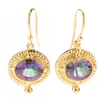 SS/21KV EAR GEMSTONE DROP
