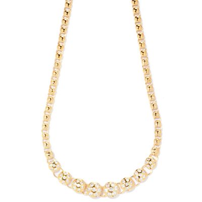 125-742 - Sonia Bitton for Brilliante&reg; 18” 2.86 DEW Burnished Necklace