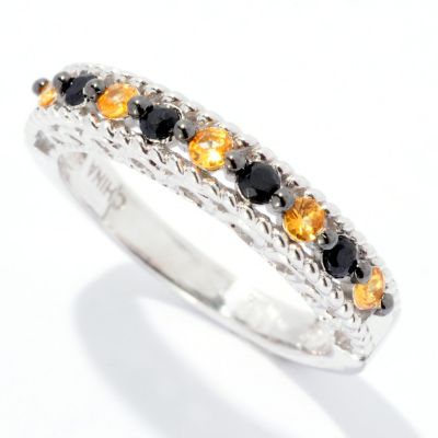 SS BLACK SPINEL CHOICE STACK RING