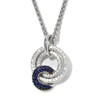 BALISSIMA BY EFFY STERLING SILVER SAPPHIRE PENDANT
