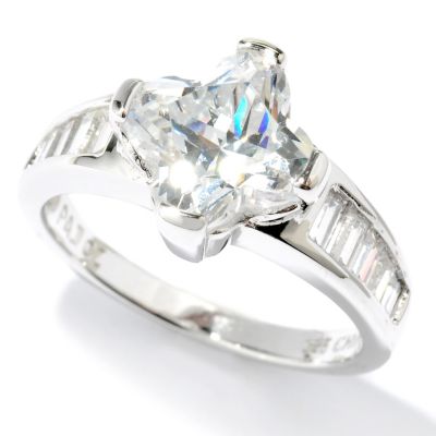 125-780 - Brilliante&reg; Platinum Embraced 2.64 DEW Fancy Flower Cut Ring