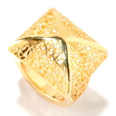 IDS 14K RICAMI PYRAMID RING