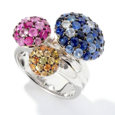 BALISSIMA BY EFFY STERLING SILVER MULTICOLOR RING