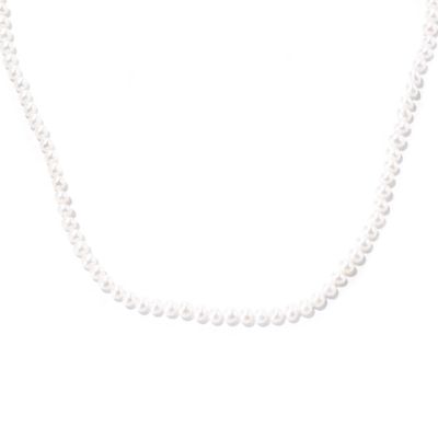 100" 5-6mm WHITE FWP ENDLESS NECKLACE