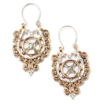 SS/BRONZE ELEMENTS EARRINGS